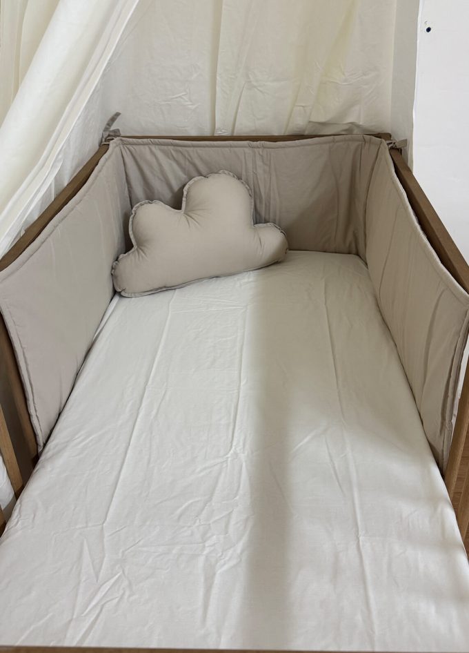 Tour de lit bébé beige desert