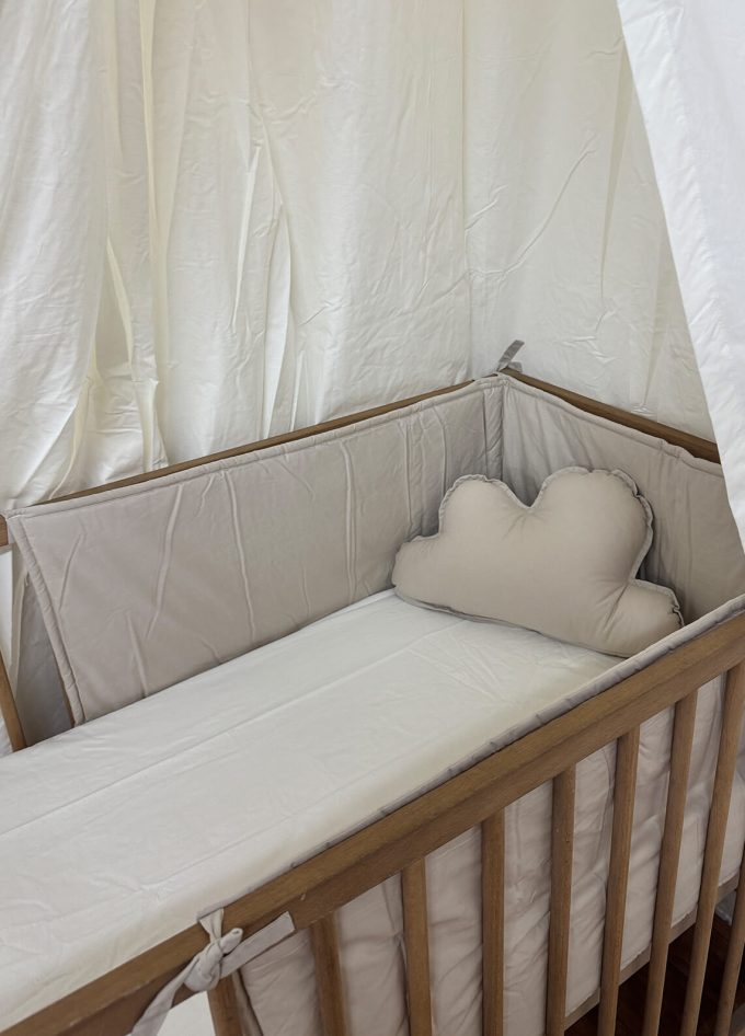 Tour de lit bébé beige desert