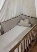 Tour de lit bébé beige desert