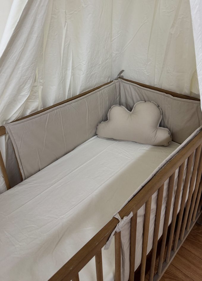Tour de lit bébé beige desert