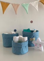 lot de 3 paniers gigognes sea bleu