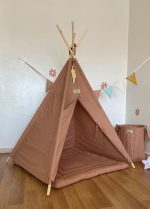 tente tipi de jeu terracotta