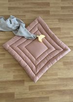 tapis de jeux matelassé terracotta