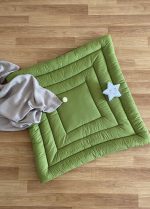 tapis matelassé vert