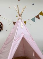 Tente tipi pour enfant rose