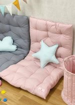 matelas de sol rose poudré