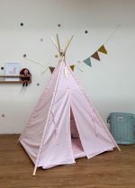 Tente tipi pour enfant rose