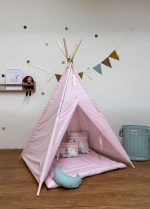 Tente tipi pour enfant rose