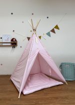 Tente tipi pour enfant rose