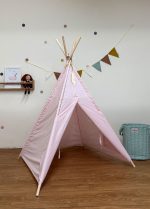 Tente tipi pour enfant rose