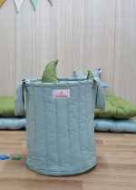 Panier à jouets - vert pastel