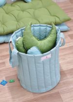 Panier à jouets - vert pastel