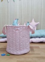 Panier à jouets - Rose poudré