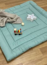 Tapis de jeux vert pastel