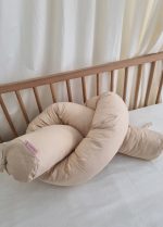Traversin pour bébé beige