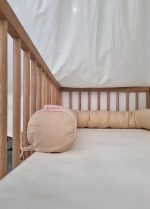 Traversin pour bébé beige