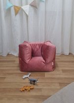 teddey le Fauteuil pouf pour bébé rose