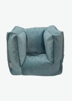 teddey le Fauteuil pouf pour bébé bleu marine vert eau