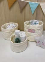 Panier de rangement off-white