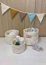 Panier de rangement off-white