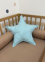 Coussin étoile vert pastel
