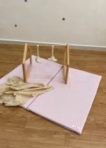 Tapis d'éveil pliable - Rose poudré
