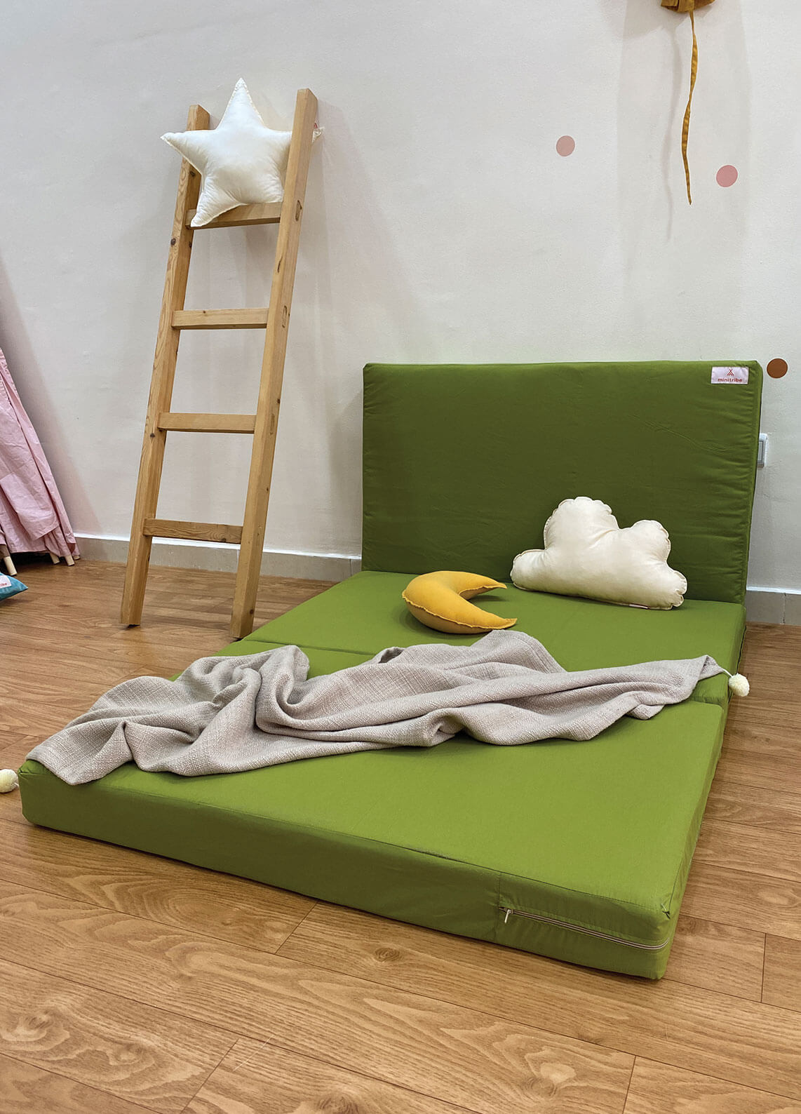 Matelas de sol pliable 60x180cm Vert Safari