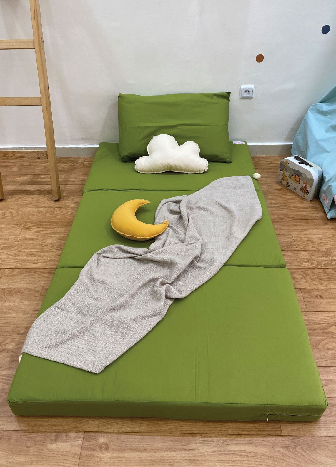 Matelas de sol pliable 60x180cm Vert Safari