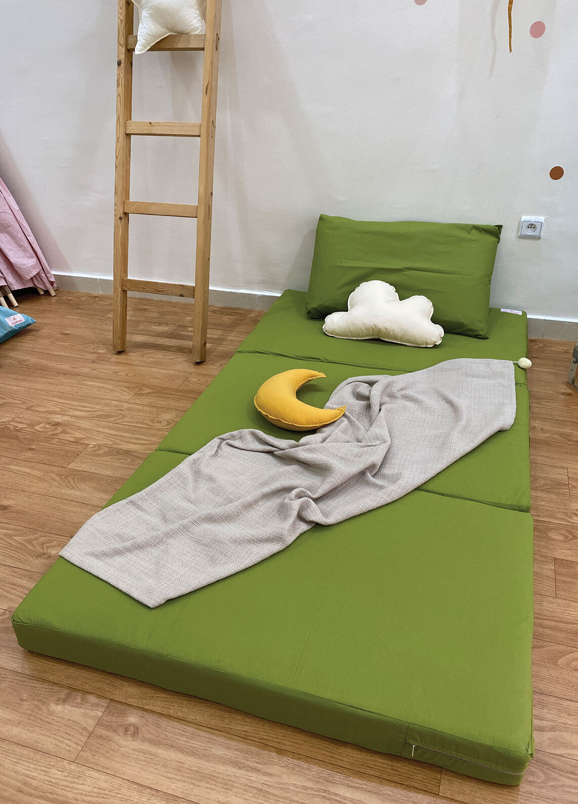 Matelas de sol pliable 60x180cm Vert Safari