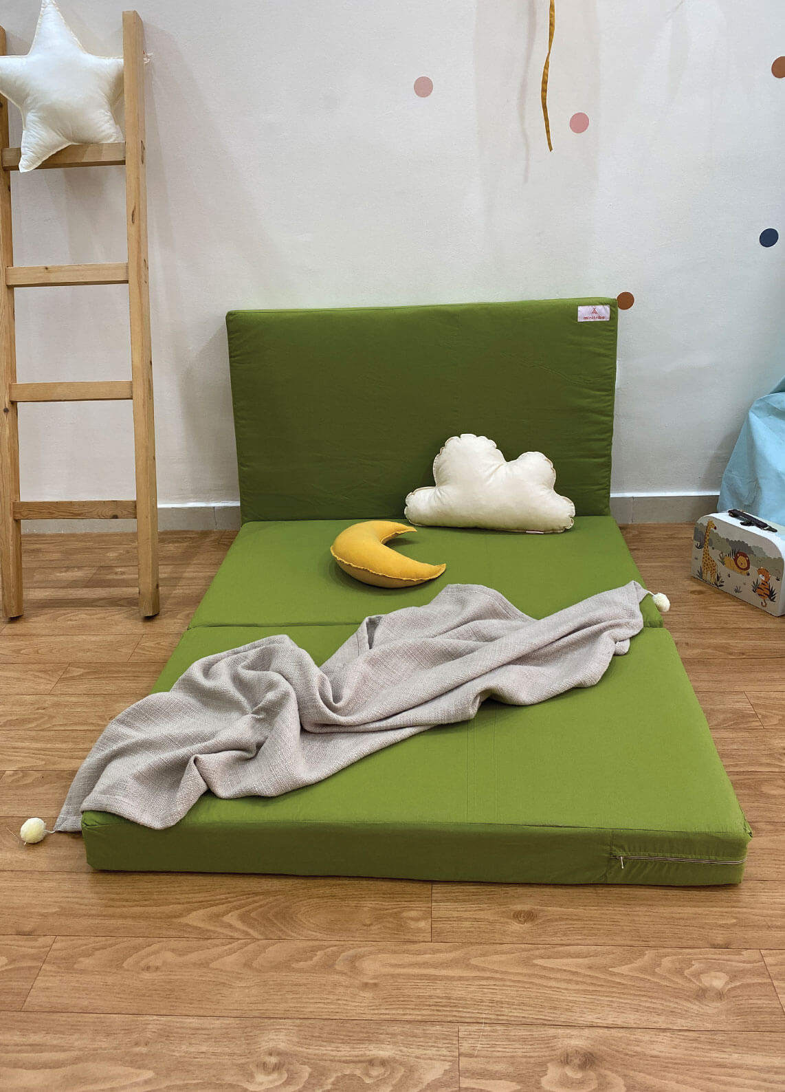 Matelas de sol pliable 60x180cm Vert Safari