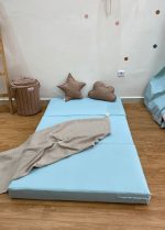 Matelas de sol pliable 60x180cm Vert pastel