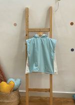 Poncho vert pastel
