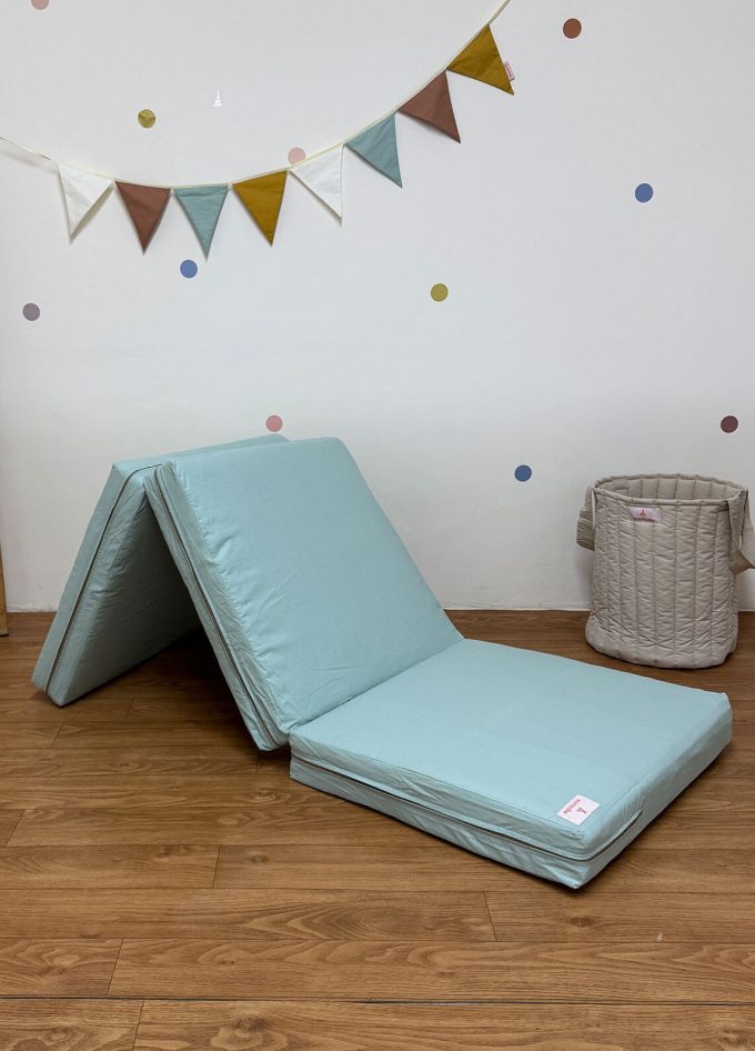 matelas pliable mini vert pastel