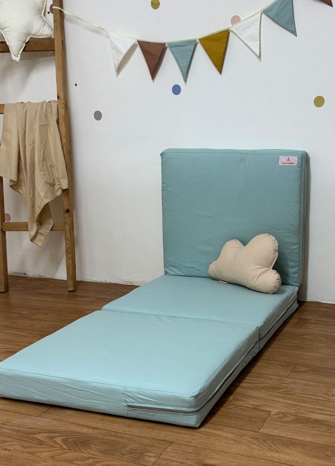 matelas pliable mini vert pastel