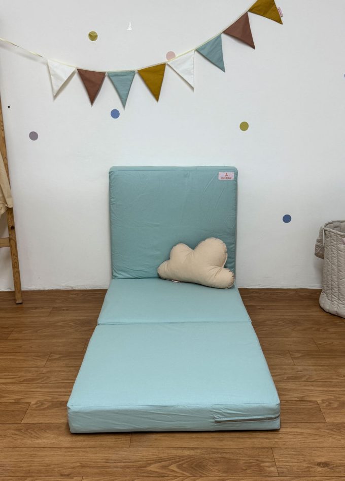 matelas pliable mini vert pastel