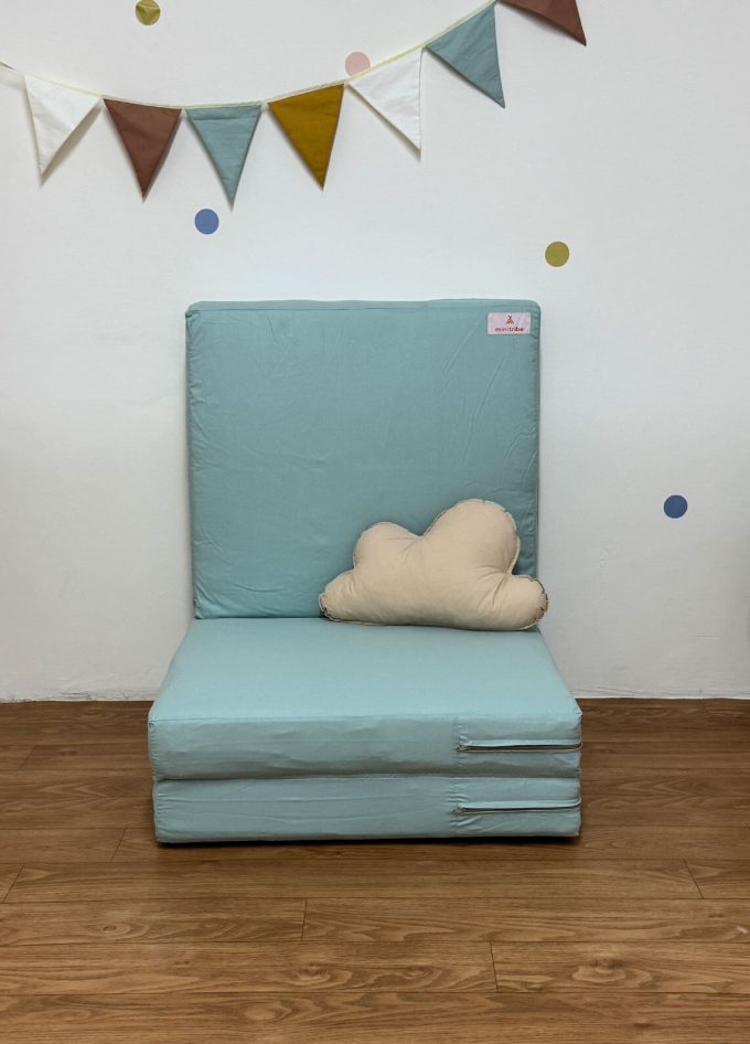 matelas pliable mini vert pastel