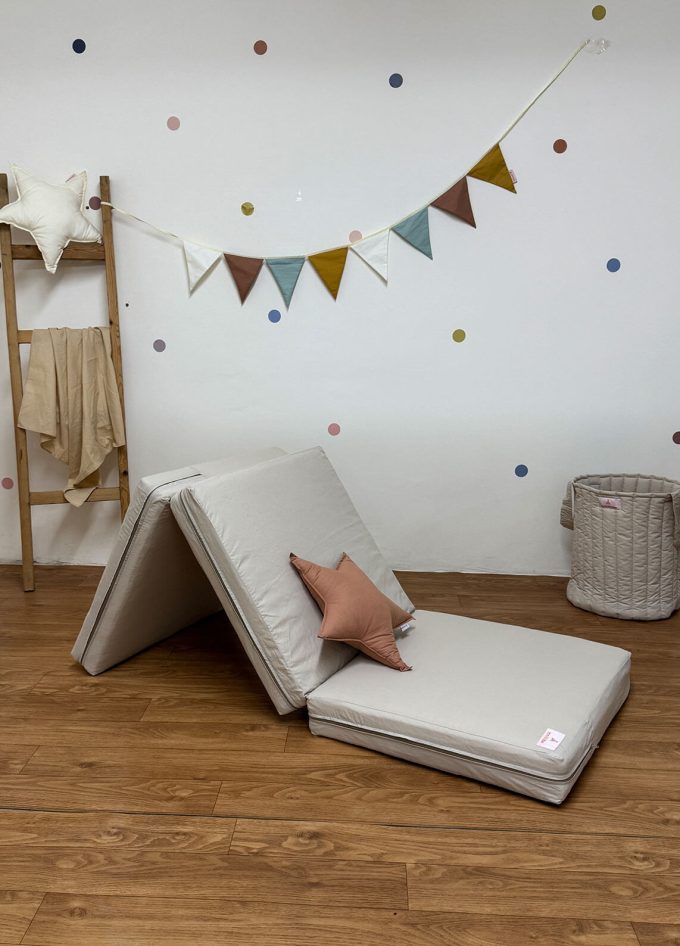 matelas pliable mini beige
