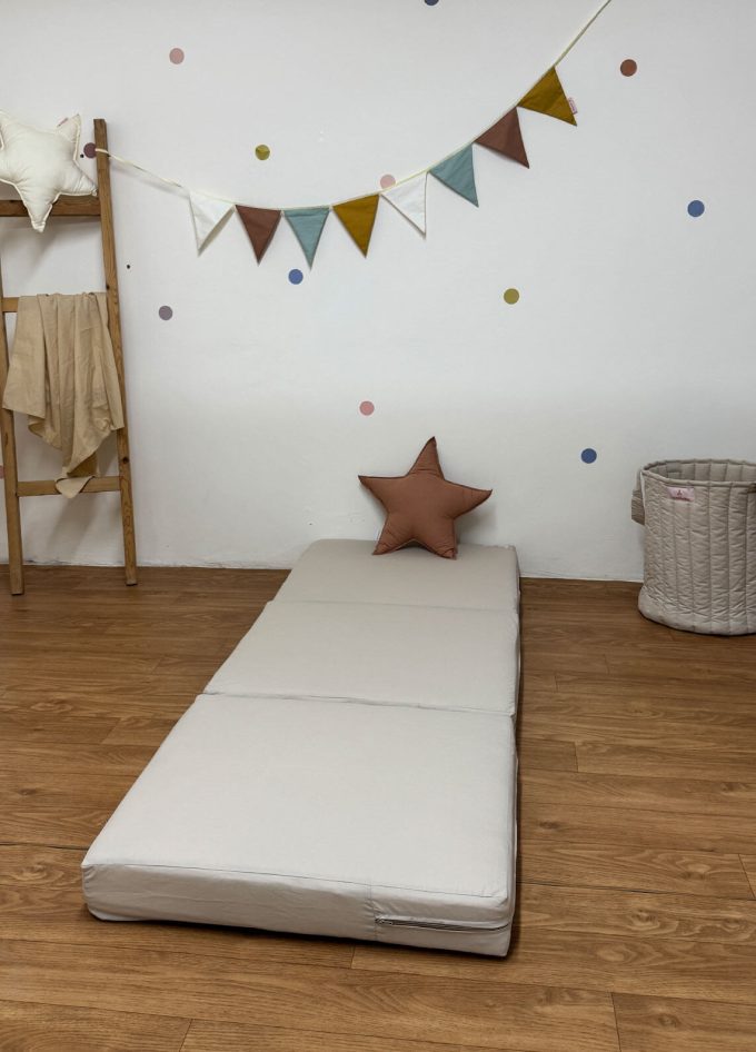 matelas pliable mini beige