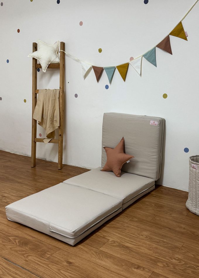 matelas pliable mini beige