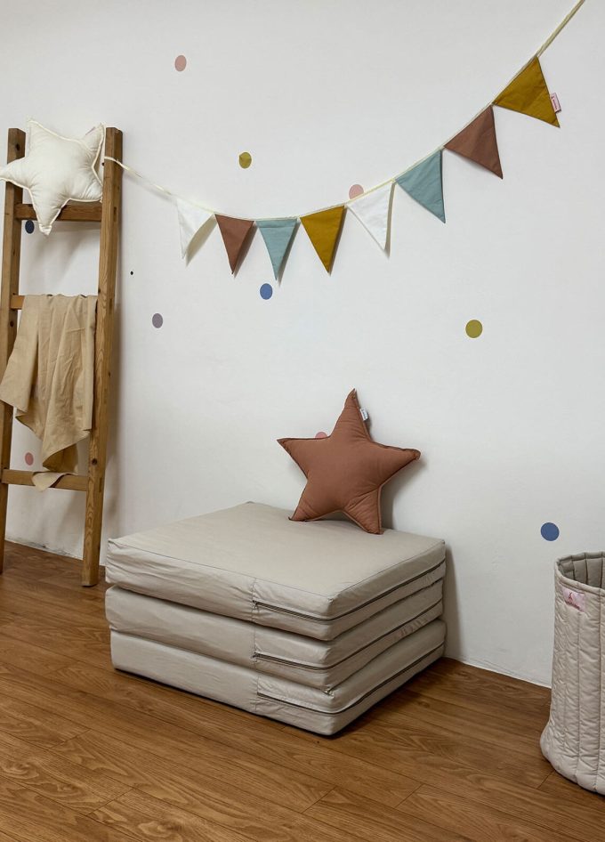 matelas pliable mini beige