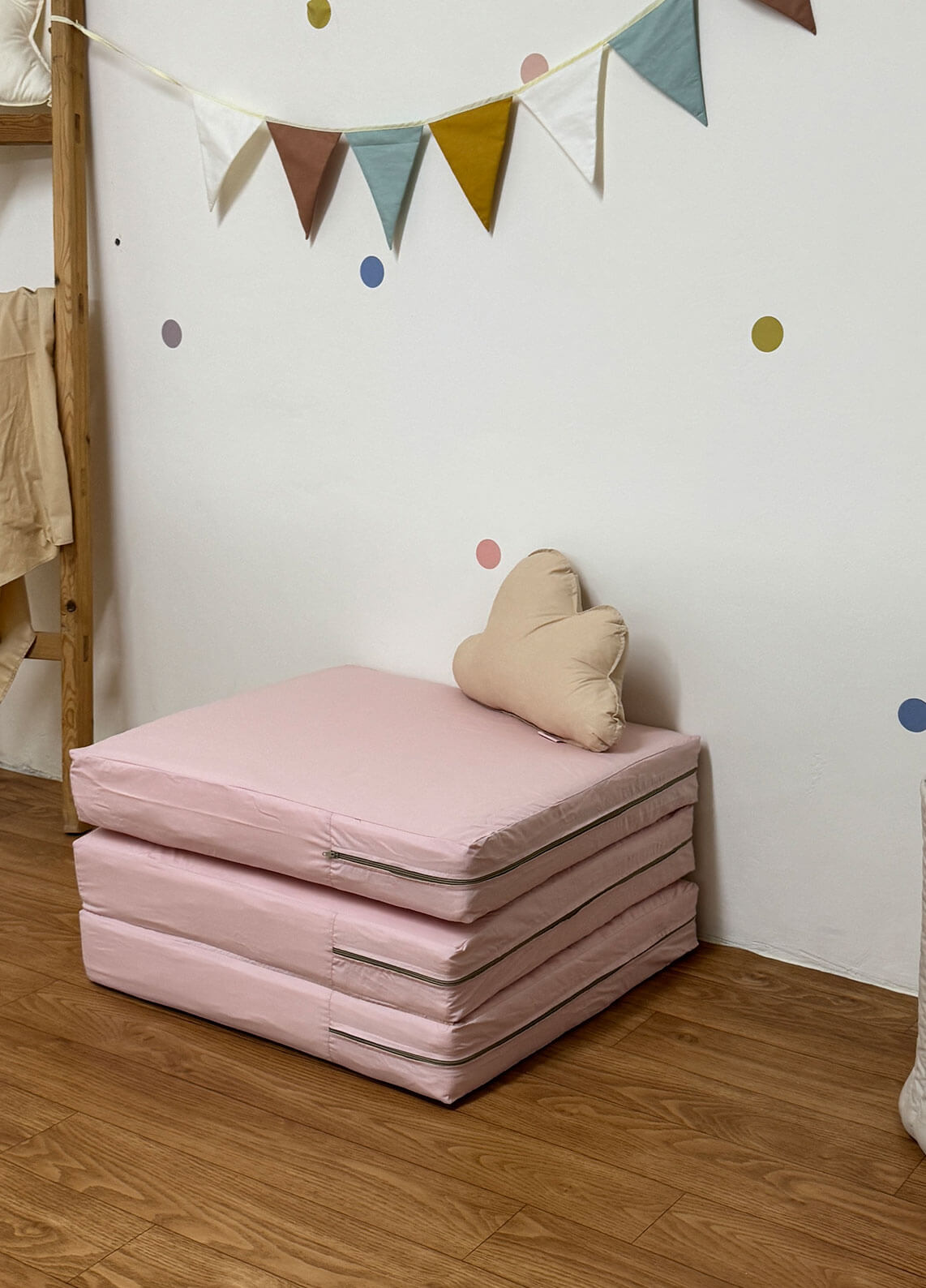 matelas pliable mini rose