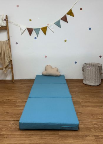 matelas pliable mini bleu sea