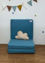 matelas pliable mini bleu sea
