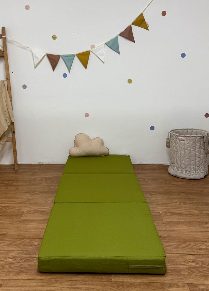 matelas pliable mini vert safari