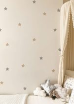 Stickers étoiles beige- gris