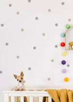 Stickers étoiles beige- gris