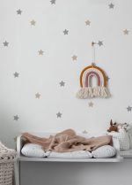 Stickers étoiles beige- gris