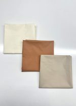 Lot de 3 langes en coton – Beige, Terracotta et Off White